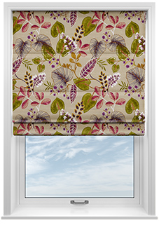 Fandango, Cranberry - Roman Blind